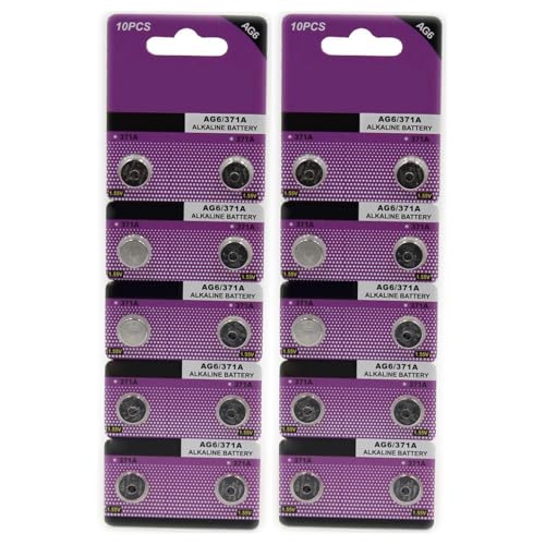 20pcs/10pcs AG6 SR920SW AG6/920/371 Batería Reloj 1.5V Botón Alcalino Baterías Celda para Dispositivos Pequeños Electrónica