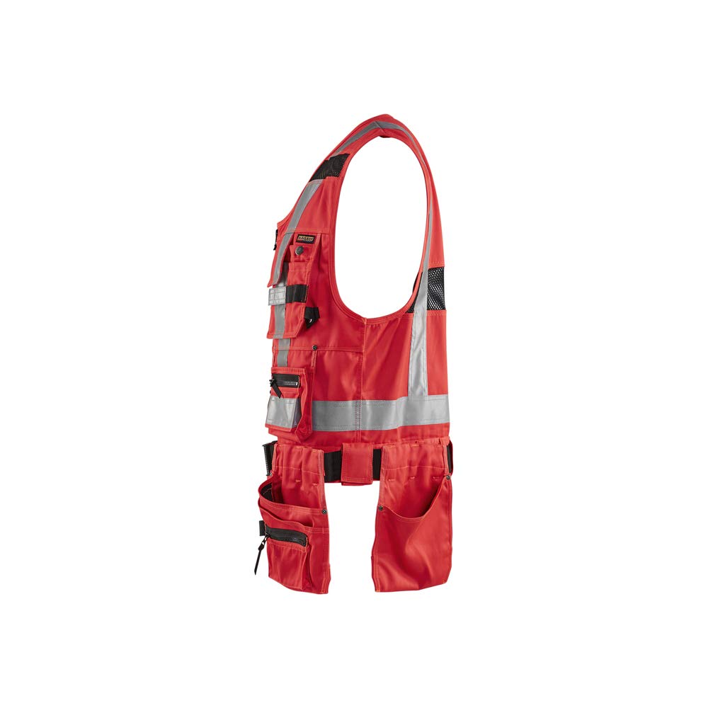 Blaklader 30321804 GILET D'OUTILS HAUTE VISIBILITÉ, Haute visibilité rouge, taille M