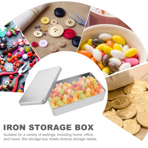 Caja organizadora metálica con tapa 2 piezas miniatura 6