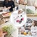 Reusable Food Container Storage Bags Reusable Silicone Storage Bag Sandwich Bags Ziplock Snack Bags Lunch Bags Leakproof Freezer Bags for Food Meat Fruit Veggies Home Kitchen Gallon Bags 7Pack