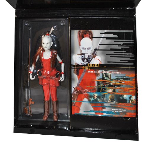 Star Wars Year 2000 Limited Masterpiece Edition 12 Inch Tall Fully Articulated Action Figure Set - AURRA SING with Realistic Ponytail, 2 Holstered Pistol and Modified Blaster Rifle Plus Bonus 