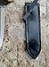 WW1 WW2 Trench Brass 1918 Knife Leather Sheath (Black, Straight Up Down)