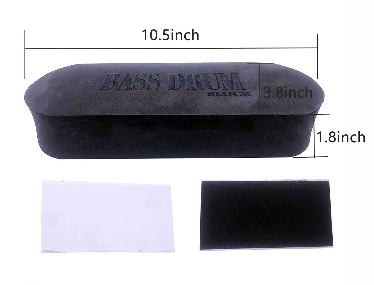 Jiayouy Bass Drum Anker System Kick Drum Stopper Dämpfer Percssion Zubehör Verhindert das Verrutschen von Trommel Set Schwarz