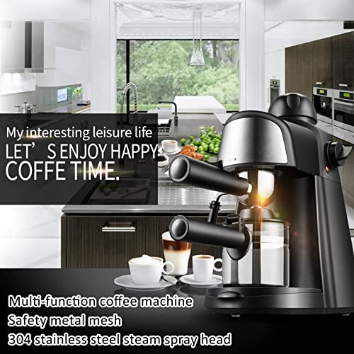 XMMLL Máquina de café espresso Dos métodos de elaboración de cerveza de molienda gruesa y fina puede ser utilizado por 4… - Imagen 8