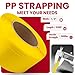 Banding Strapping Kit, Pallet Strapping Kit with Tensioner & Sealer Tool, 3200FT PP Plastic Banding, 200 Metal Seals, Reusable, Heavy-Duty Packaging Kit for Warehouse, Transportation, Home Use