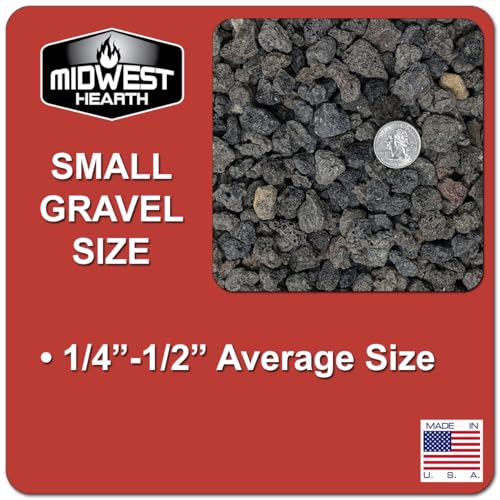 image for Midwest Hearth Black Lava Rocks for Plants Natural Horticultural Volca