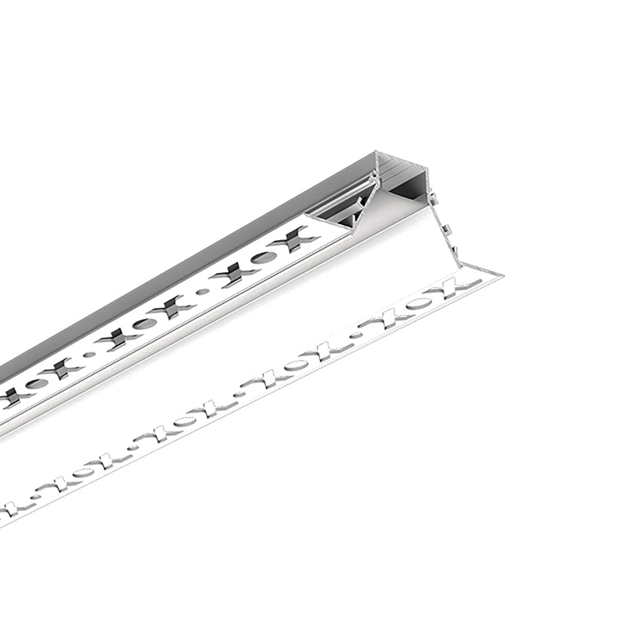 G.W.S® Plaster-in Trimless Recessed LED Profile, 1-Pack Aluminium Channel for LED Strip Light, 2 Metres 90mmx35mm (317-C9035) — image 1