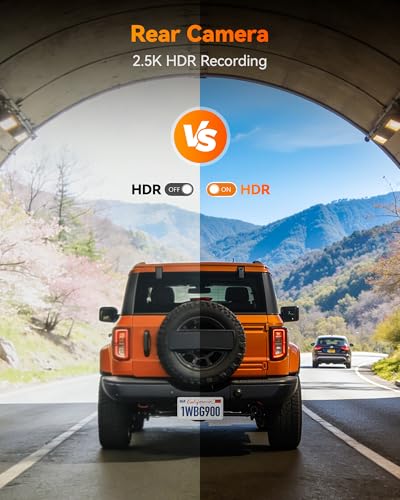 Image of WOLFBOX 2.5K HDR IP67 Rear Camera, 21.3ft Threaded 6-Pin, G900 PRO /TriPro | For G900 PRO /TriPro Threaded Version Only, 2.5K HDR Camera, 21.3ft Threaded 6-Pin Cable, IP67