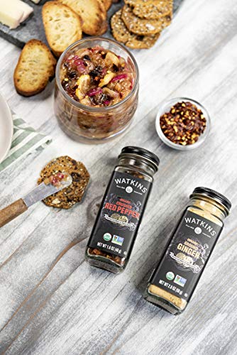 Image of Watkins Gourmet Organic Spice Jar, Crushed Red Pepper, 1.6 Ounce Jar, 3-Pack