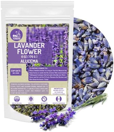 Amazon.com : Yerbero - Alucema Herbal Tea 6 Oz (170 g) | Flor De