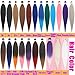 Ombre Purple And Pink Braiding Hair Pre stretched 30 Inch 3 Packs Pre stretched Braiding Hair Ago Yaki Texture Pre stretched Hair Extension Itch Free Hot Water Setting(30