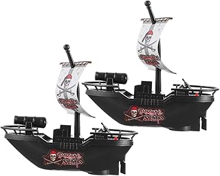 Toyvian 4 Pçs Modelo Modelos Brinquedos Brinquedo Infantil Chuveiro Pequeno Navio De Banho De Água Pirata Crianças Banheiro Infantil Festa Elétrica Menino Banho Banheira Navios Brinquedos