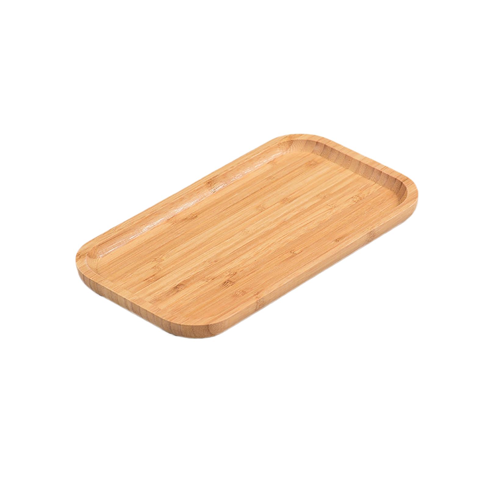 Plateaux de service rectangulaires en bambou CHENGZI anti-miettes pour vos repas