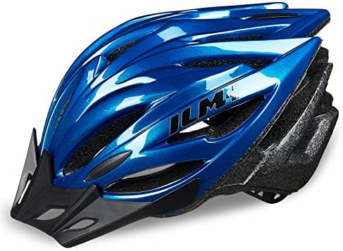 ILM Adult Bike Helmet Lightweight Mountain&Road Bicycle Helmets for Men Women Specialized Cycling Helmet for Commuter Urban Scooter(Blue,XXL)
