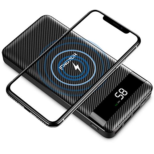 Portable Charger Wireless Power Bank 26800mAh,Hokonui 10W Fast Portable Wireless Charger PD Power