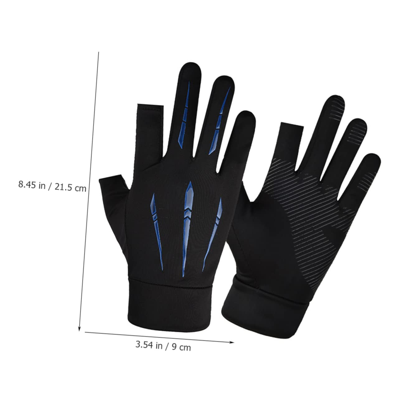 KOMBIUDA Elastic Fitness Gloves Cycling Gloves Adult Fitness Convenient Riding Portable Fishing Outdoor Accessory