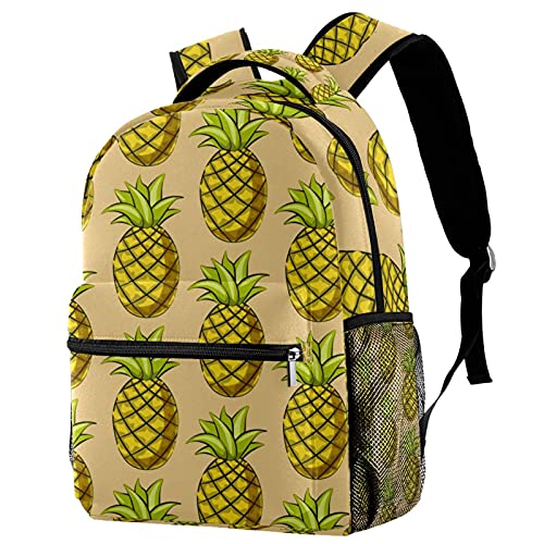 Sac à dos de voyage jaune motif fruits enfant fini le désordre avec le porte-bouteille