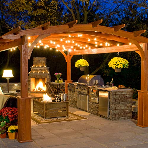 Newpow Outdoor String Lights Led 25Ft With 25+1 Spare Bulbs, Dimmable Shatterproof Waterproof - Clear Plastic, 1W 60Lm 2200K Warm Glow For Indoor/Outdoor Decoration And Lighting -Black Wire #TOP3