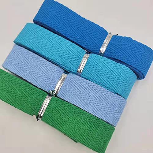 Fayada Herringbone Tape Ribbon 3/4 Inch 25 Mixed Color 50 Yards,Cotton Twill Ribbon Herringbone Bias Tape Natural Webbing Tape For Sewing Binding Gift Wrapping Diy Crafts Sewing Home Decoration ) #TOP4