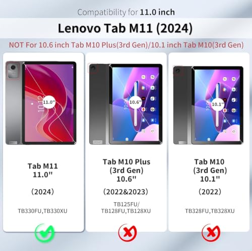 Image of TGK Transparent Back Cover for Lenovo Tab M11 11 inch Case