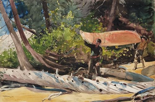 Affiche Winslow Homer Fin du portage sur toile pour habiller un grand mur vide 60x90cm