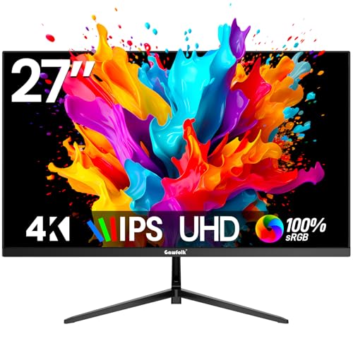 Gawfolk 27 Inch 4K Monitor IPS 60Hz, UHD 3840 x 2160p...