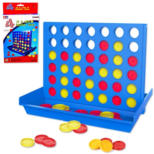 Chennyfun Juego de Mesa 4 en Raya, Conecta 4, Juego de Estrategia para 2 Jugadores