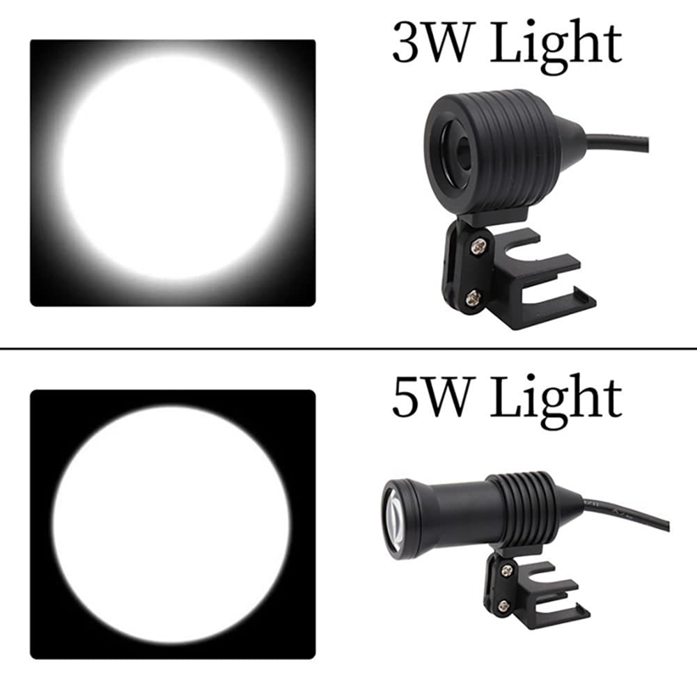 Faro per lente d'ingrandimento dentale, lente d'ingrandimento binoculare per chirurgia dentale con faro a LED, lampada frontale chirurgica per dentista ad alta intensità 5000-30000 Lux Illuminatore