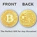 Collector's Edition Bitcoin Coin - Commemorative Cryptocurrency Collectible in Protective Acrylic Display Case - Perfect for Crypto Enthusiasts, Coin Collectors, and Gifts