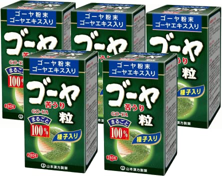 山本漢方 ゴーヤ粒100% 280粒 5個