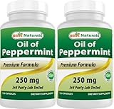 Best Naturals Peppermint Oil 250 mg 120 Capsules (120 Count (Pack of 2))