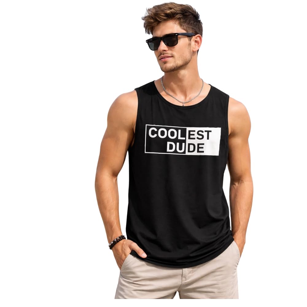 Men Sleeveless Tank Top Athletic Gym Vest Round Neck Inner Fit Cotton Blend Workout Under Wear for Training Fitness Sports Casual Use-image-24