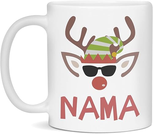 Christmas Name Mug For Nama, Reindeer Name Mug for Nama, 11-Ounce White disponible en Yaxa Guatemala