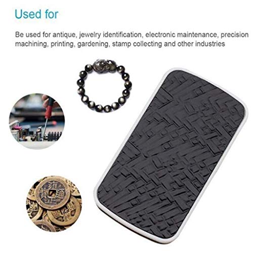 Lupa de mano de vidrio para ver letras pequeñas e identificación de joyas 7