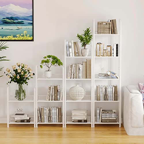 Azheruol Bookshelf Vertical Storage Shelf Small Bookcase Freestanding Storage Stand For Living Room, Bedroom, Kitchen, Rust Resistance, Easy Assemblyl Free Combination Bookcase Multi-Functional Organi #TOP3