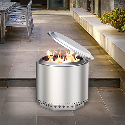Fire Pit Lid Compatible With Solo Stove Bonfire 19.5" Fire Pit, Aluminum Fire Pit Accessories Cover For Solo Stove Outdoor Fireplace And Camping Accessories #TOP2