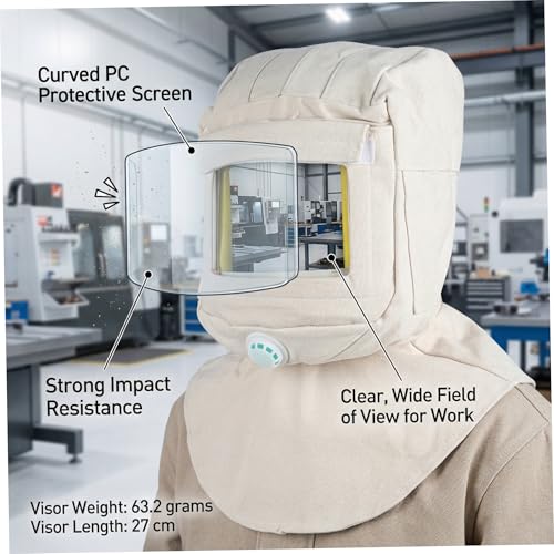 Capucha de chorro de arena resistente para una protección óptima contra polvo 2