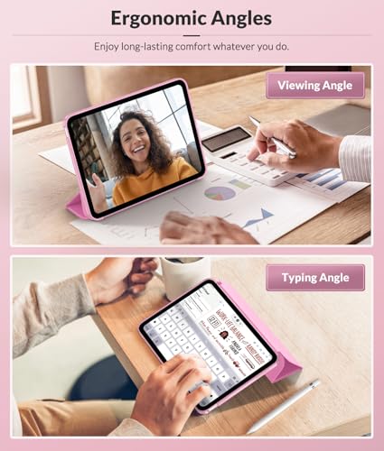 MoKo Hülle für iPad (A16) 11./10. Generation (2025/2022), Pfingstrose – Ansicht 5