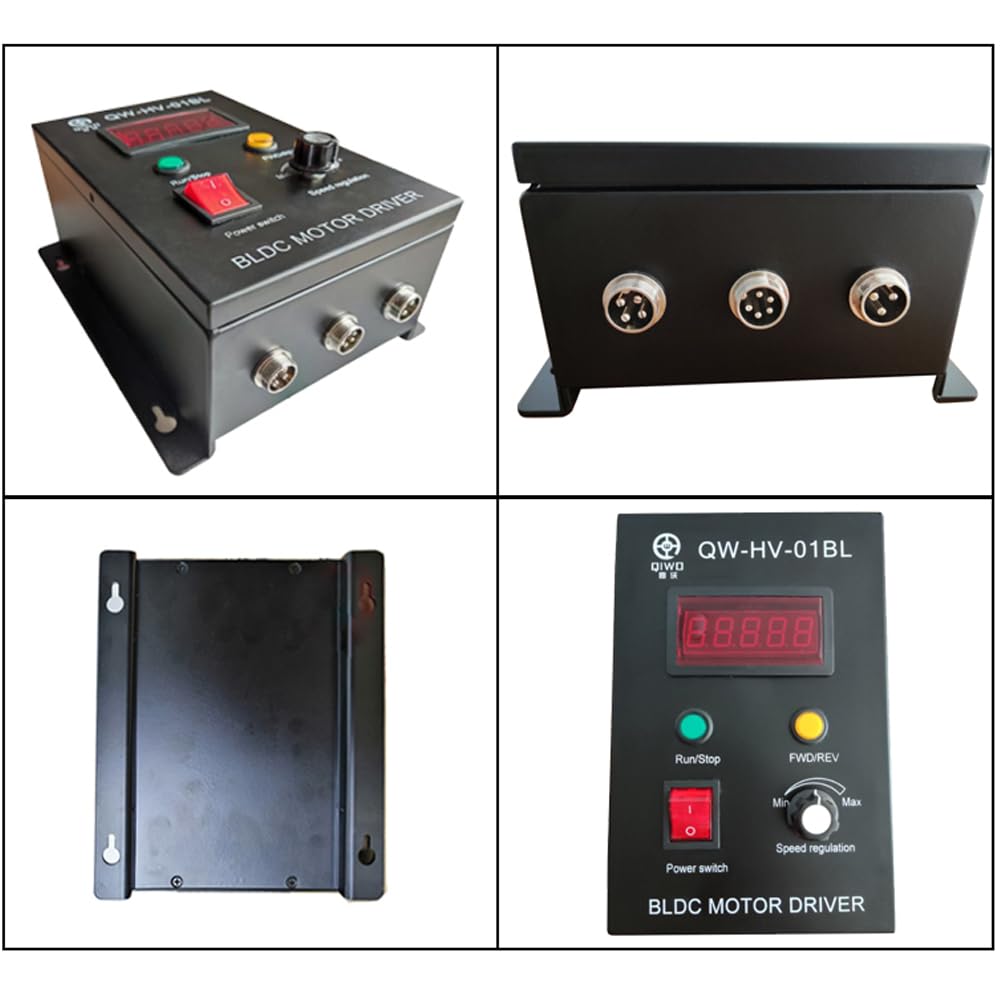 High Speed 220 V 8000 rpm 0,75 KW 750 W 80 mm Brushless DC Motor Low Noise Hall BLDC with Driver