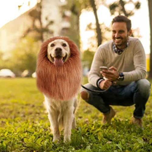 Juba de leão para cães - Peruca de estimação para cães pequenos e médios,Peruca de leão engraçada re