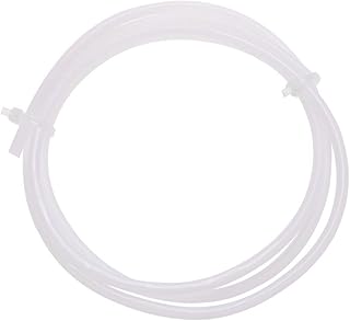 VILLCASE White Bowden Tube PTFE Tube 1.04M, 4mm OD X 2mm ID Clear PTFE Tube 3D Printer 1.75 Filament Tube Flexible Temperature Resistance PTFE Tubing for 3D Printer Extruder