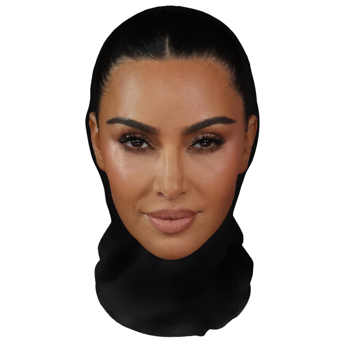 Aristo Solutions Realistic Kim Kardashian 3D Print Full Face Mask - Breathable, Lightweight & Comfortable, Ideal for Cosplay, Parties, Halloween, Carnival & Events MI