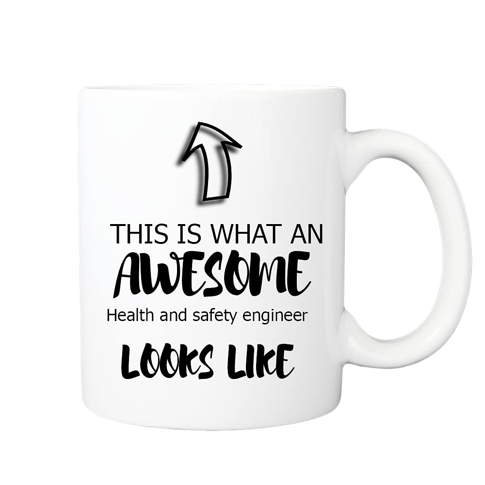 Pickhut Health and Safety Engineer Mug - This is What an Awesome Health and Safety Engineer Looks Like - Great Gift for Birthday, Christmas, Secret Santa