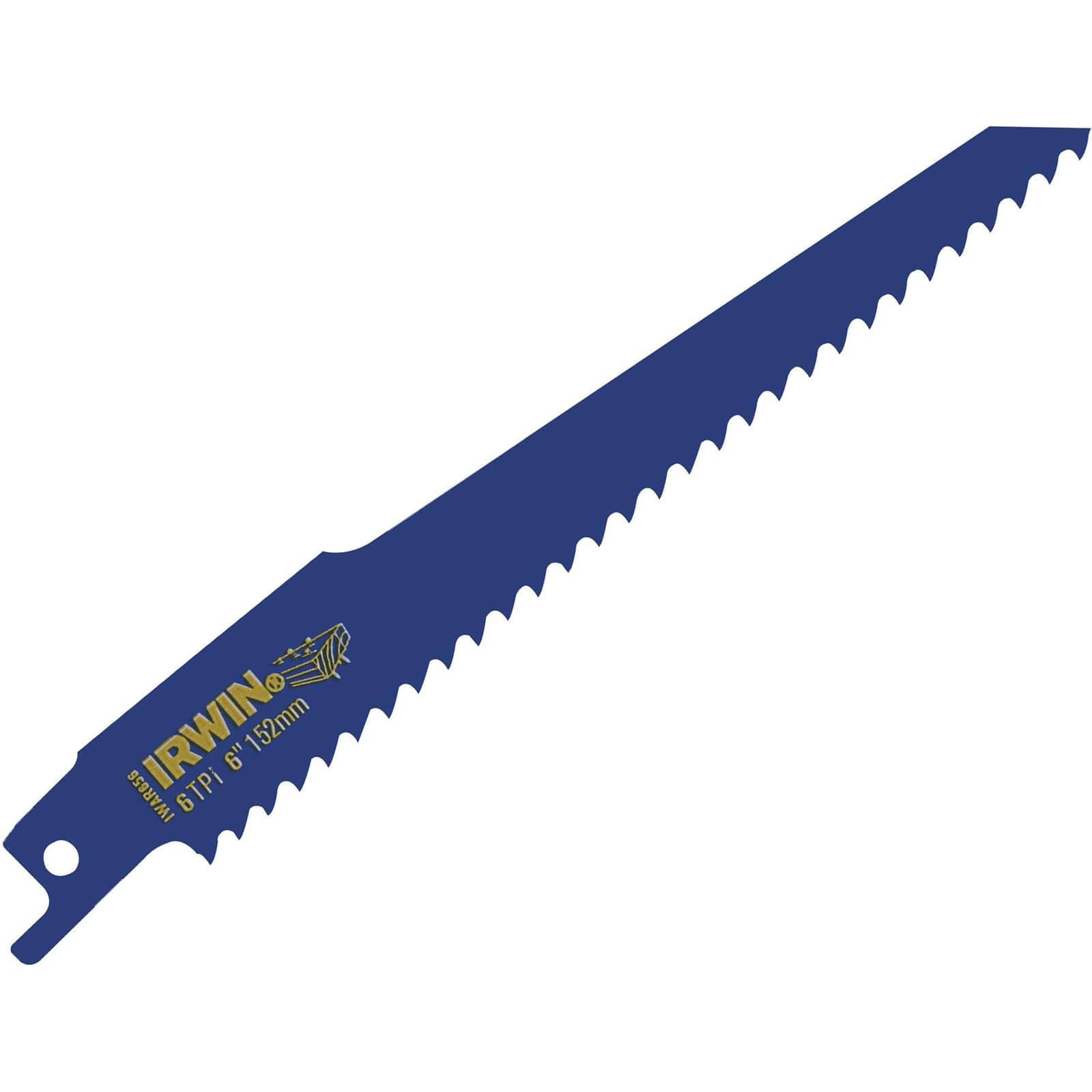 Irwin 10504155 Sabre Saw Blades Nail Embeded Wood Cut (Pack of 5)