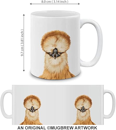 Vista 21 de MUGBREW Taza de té de cerámica de la taza de café de la llama del animal lindo, 11 OZ Alpaca,Bisonte de búfalo americano,Aves frailecillo