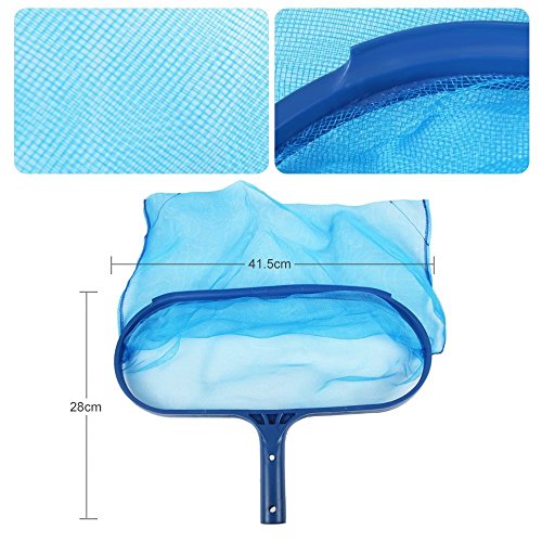 Rongbo Deep-Bag Pool Rake & Swimming Leaf Skimmer Net With Medium Fine Mesh,Fits Most Standard Pole For Cleaning Swimming Pools,Hot Tubs,Spas And Fountains (Deep-Bag Rake) #TOP1