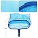 Rongbo Deep-Bag Pool Rake & Swimming Leaf Skimmer Net with Medium Fine Mesh,Fits Most Standard Pole for Cleaning Swimming Pools,Hot Tubs,Spas and Fountains (deep-Bag rake)