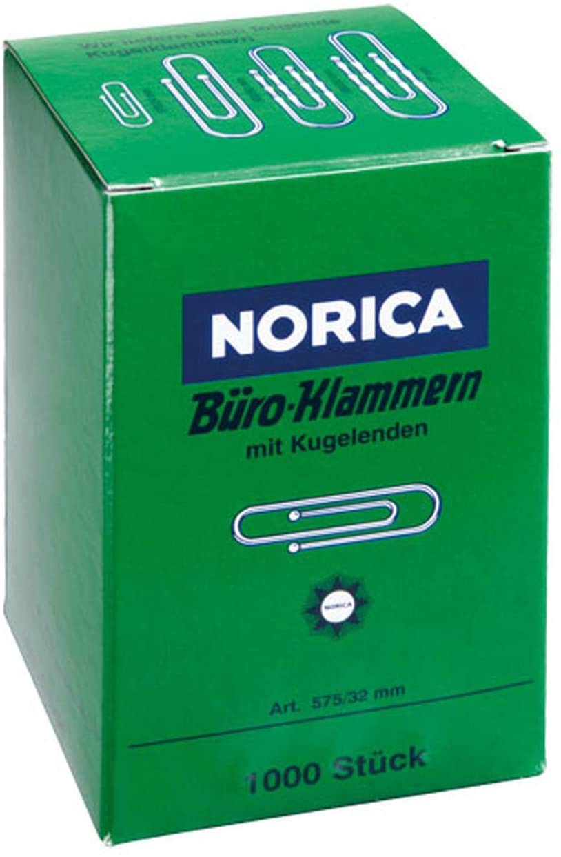 Alco-Albert 2220 Briefklammern mit Kugelenden, verzinkt, 32 mm, 5000 Stück