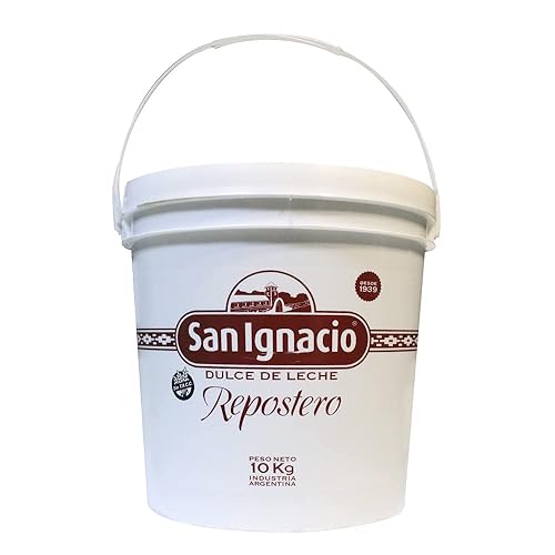 Pastelería San Ignacio Dulce de Leche – Crema de Caramelo, Consistencia Homogénea Ideal para Postres y Desayunos – Sin Gluten (22.0 lbs)