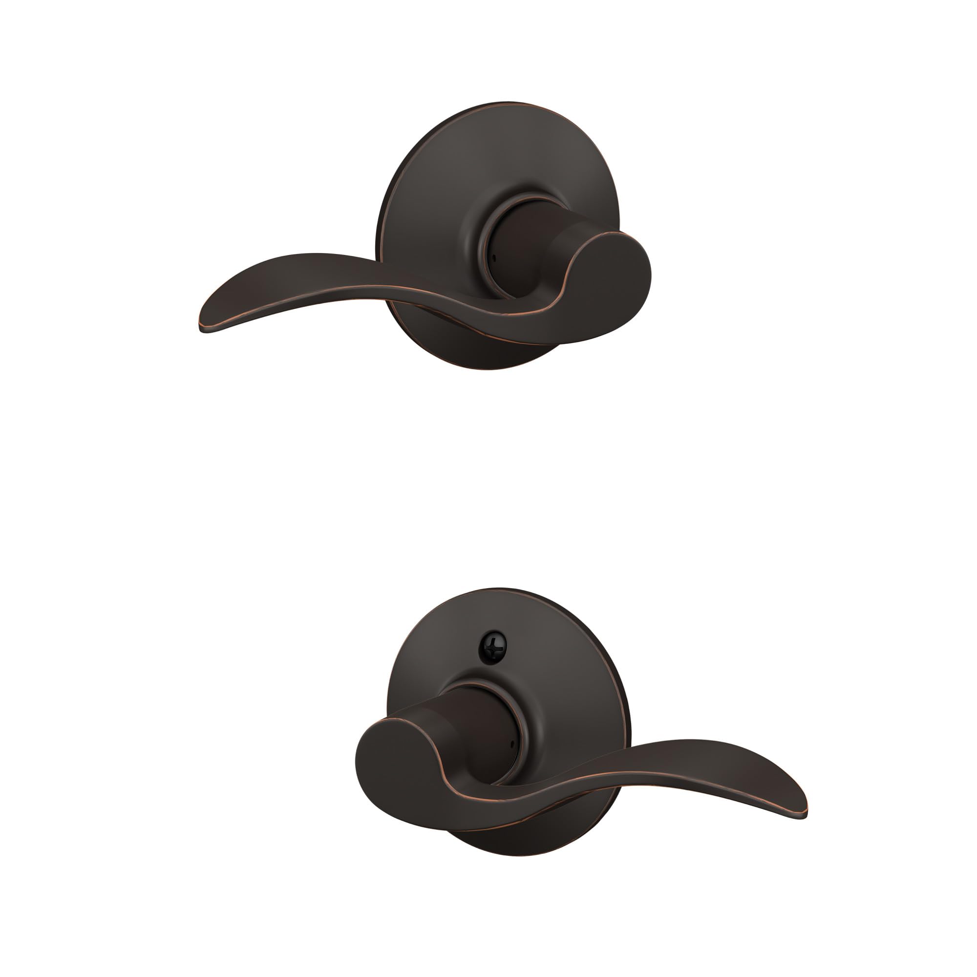 Schlage F10 ACC 716 Accent Door Lever, Hall & Closet Passage Lock